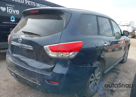 2015 Nissan Pathfinder S z USA, uszkodzony, nr VIN 5N1AR2MN5FC625203